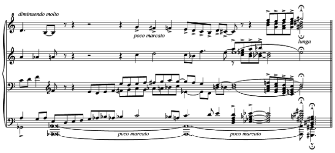 Revised ending of pars prima of Opus clavicembalisticum, making a separate performance possible (from the Working Copy given to Dr. James Duncan Irving