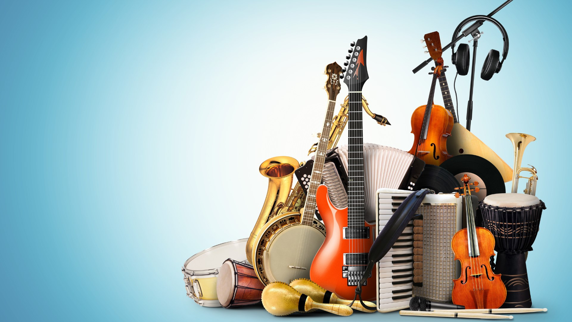 images de divers instruments
