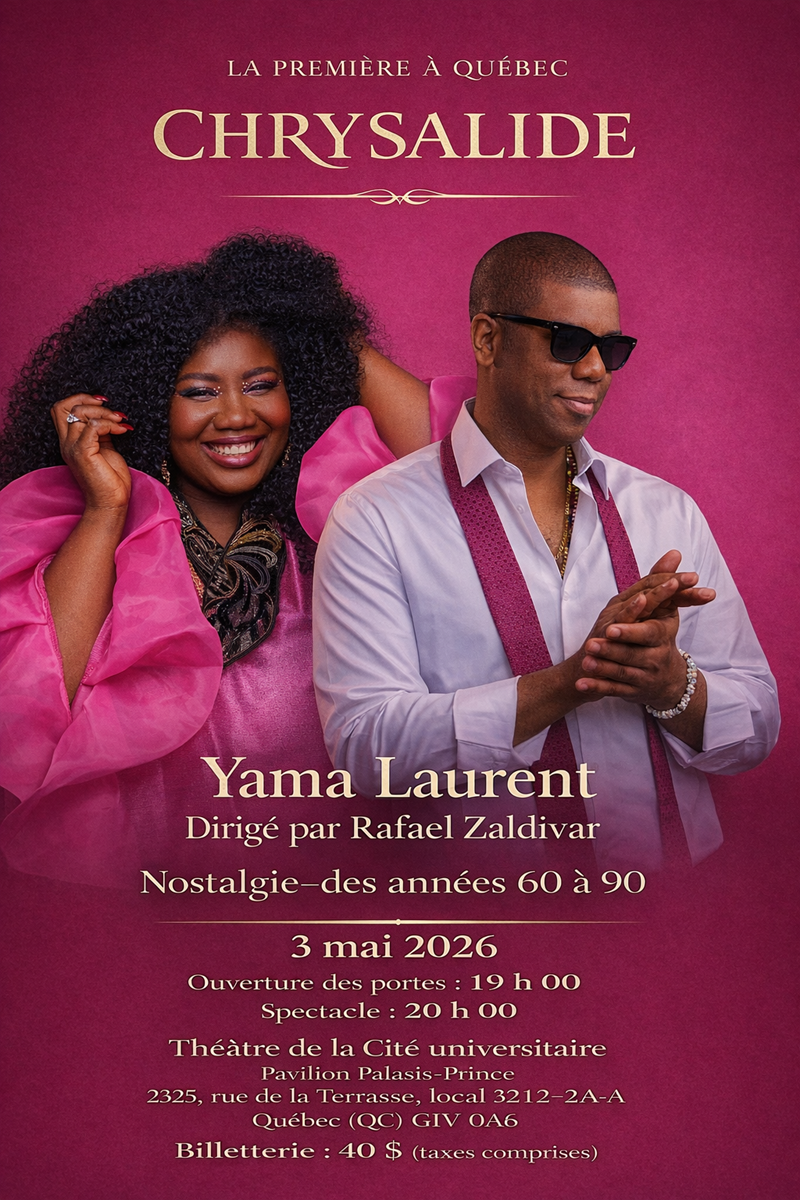 Affiche du concert avec Yama et Rafael