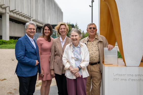 photo avec les donateurs
